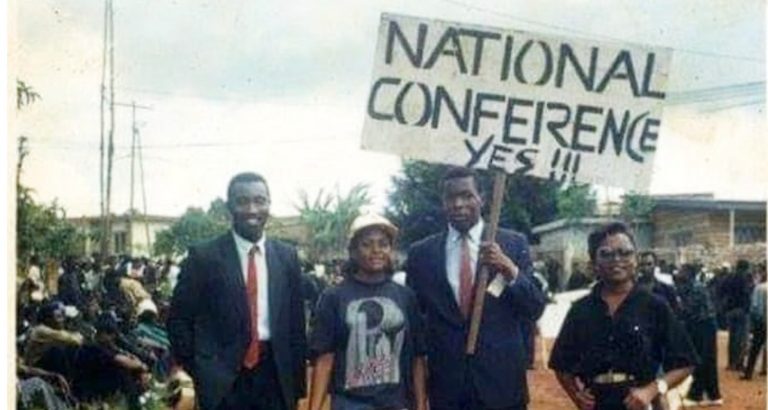 Leader of BCNP campaigning for National Conference in the 1990s in the Cameroons